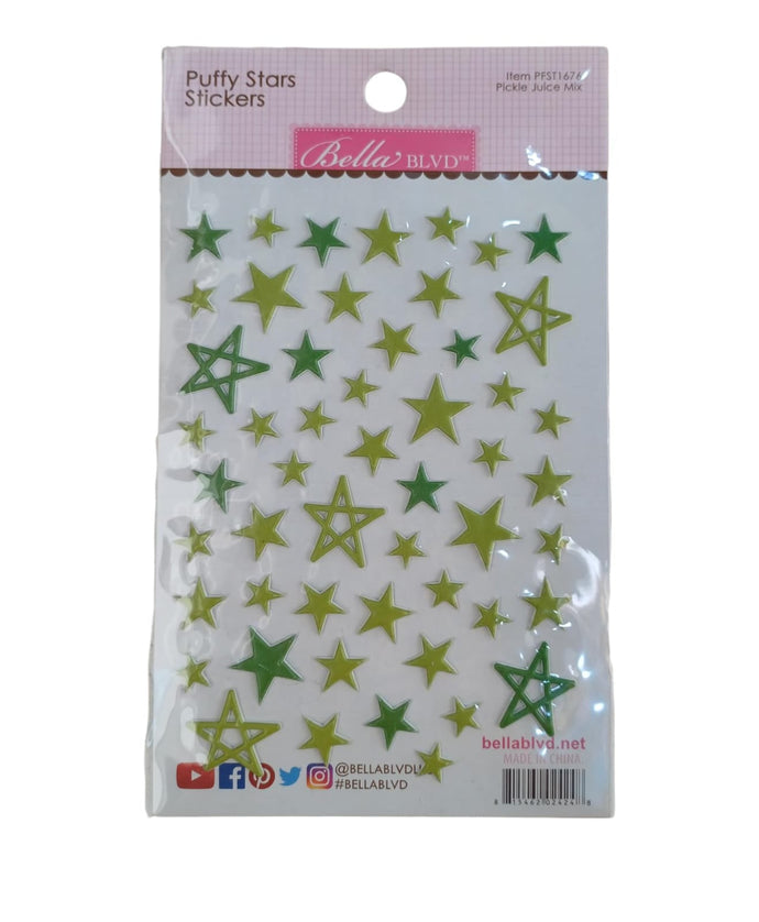 PUFFY STARS PICKLE JUICE STICKERS