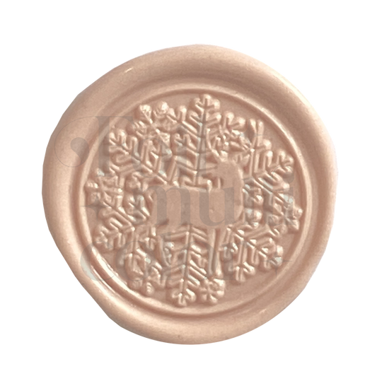 Venado Copo de Nieve Cabezal – Foil Multicolor
