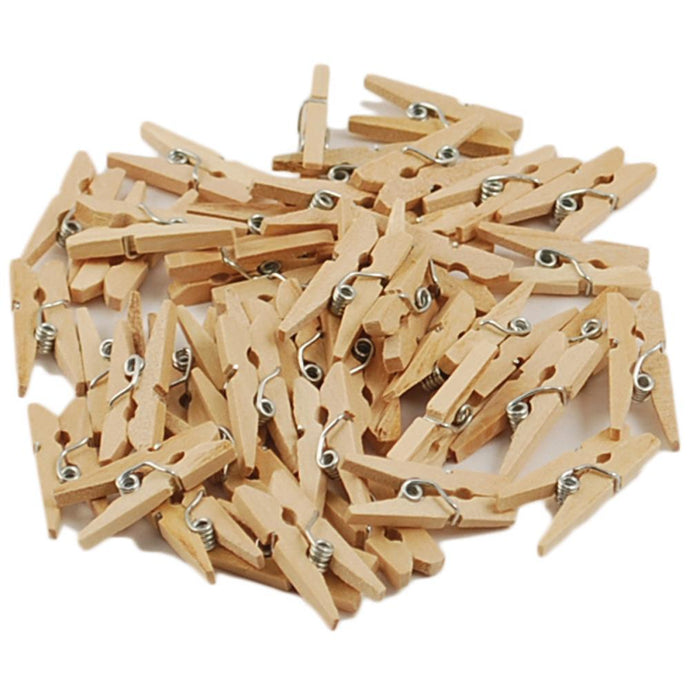 MINI WOOD CLOTHESPINS